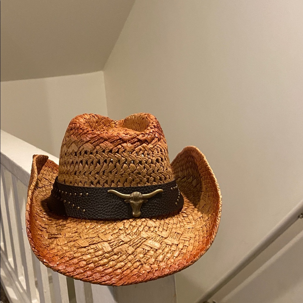 Straw Cowboy Hat - Unisex